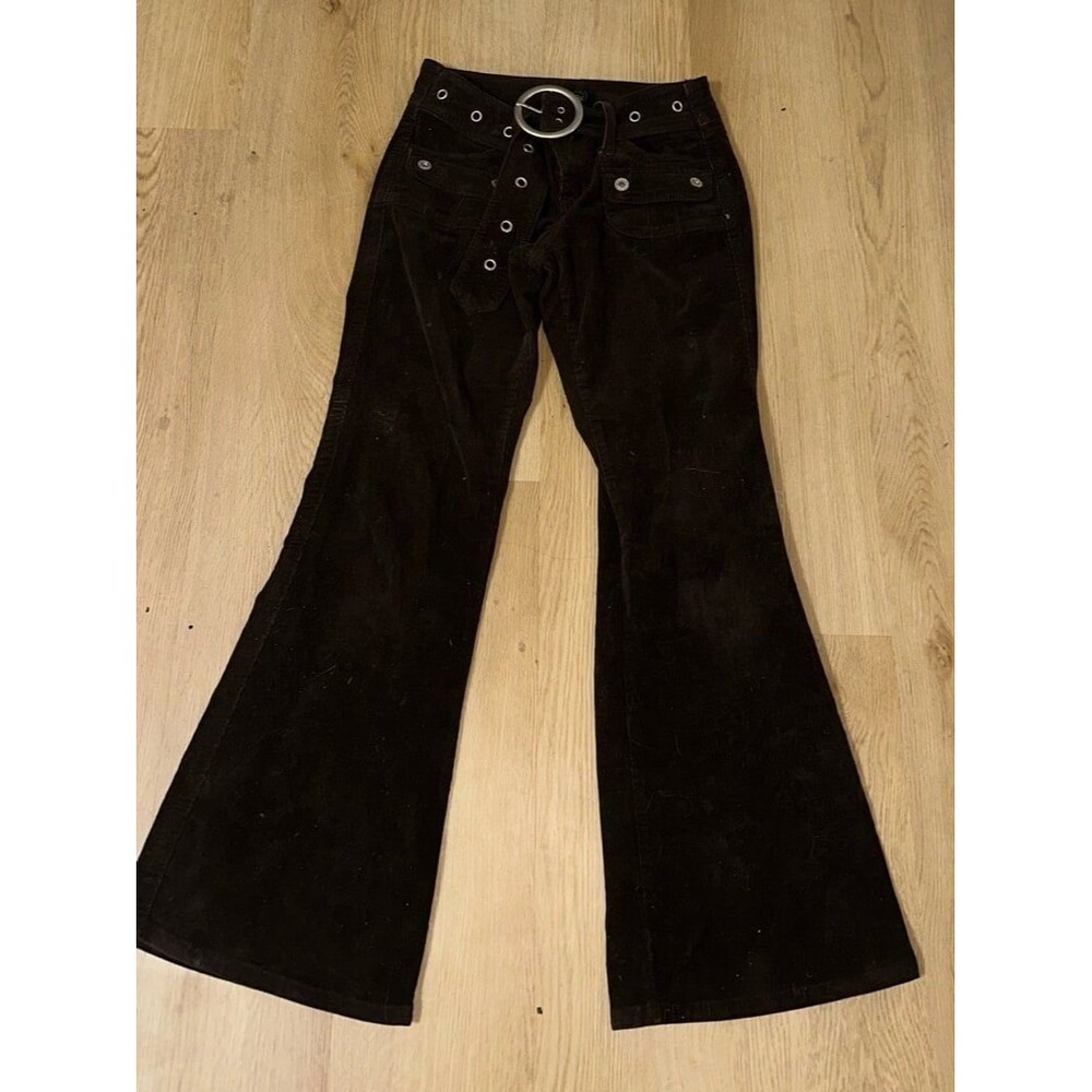 Angels y2k brown courdory pants